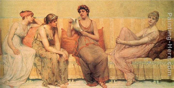 Francis Davis Millet Reading the Story of Oenone